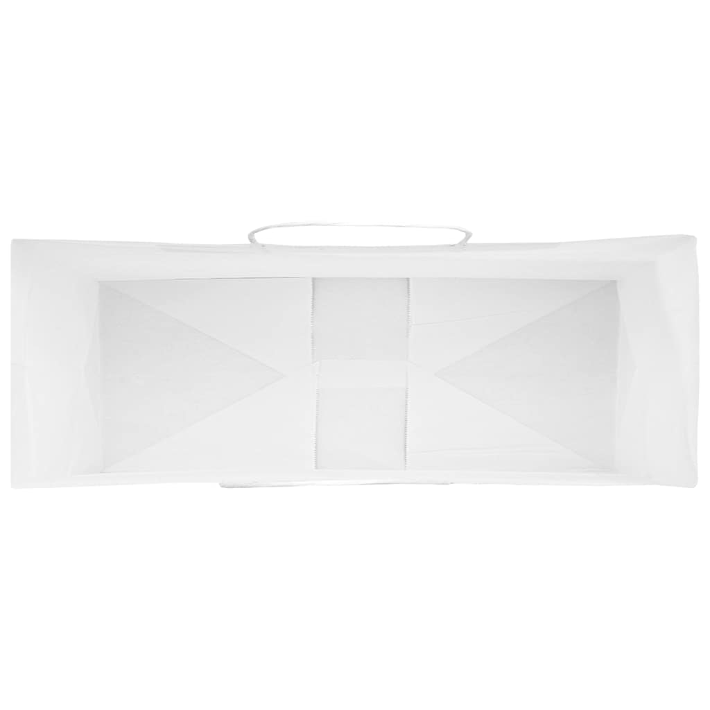 Papieren zakken 250 st met hengsels 45x17x48 cm wit is nu te koop bij PeponiXL, paradijselijk wonen!