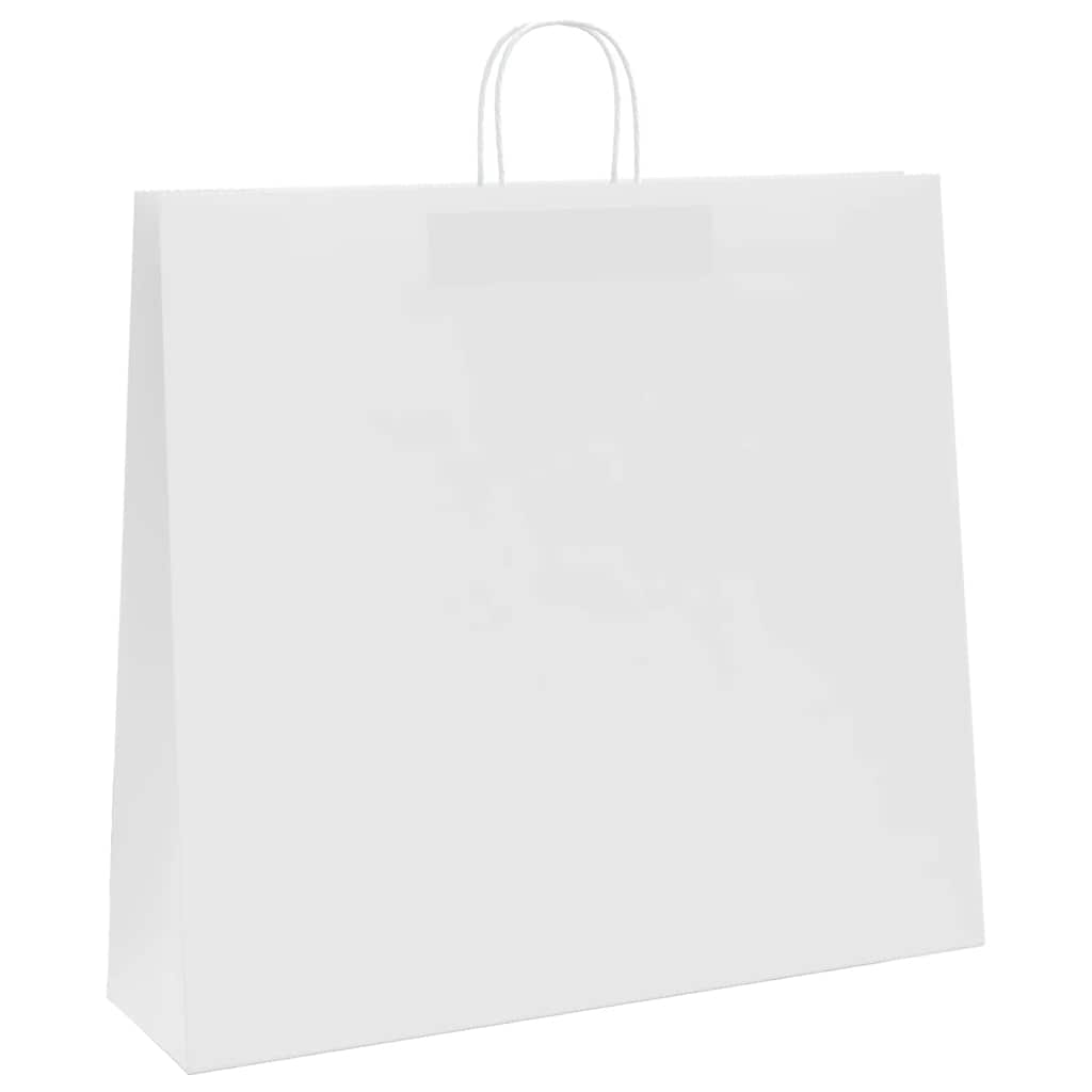 Papieren zakken 250 st met hengsels 54x15x49 cm wit is nu te koop bij PeponiXL, paradijselijk wonen!