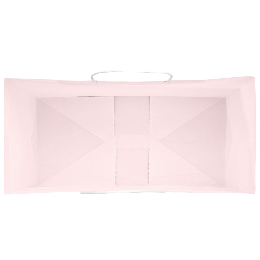 Papieren zakken 50 st met hengsels 18x8x22 cm roze is nu te koop bij PeponiXL, paradijselijk wonen!