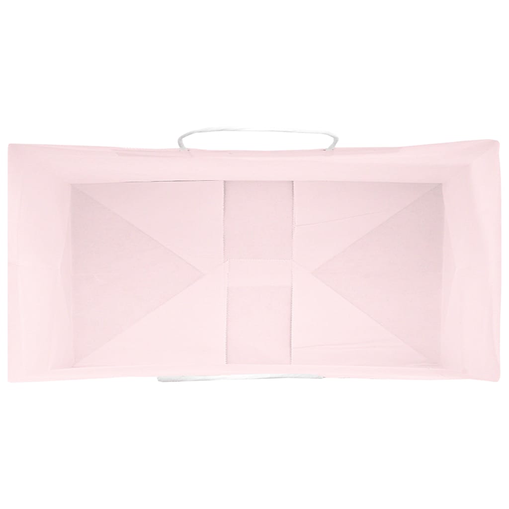 Papieren zakjes 50 st met hengsels 21x11x31 cm roze is nu te koop bij PeponiXL, paradijselijk wonen!