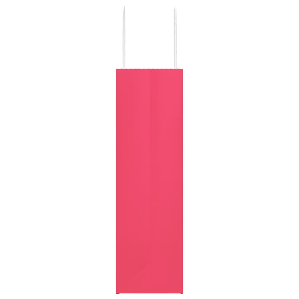 Papieren zakken 50 st met hengsels 21x11x36 cm roze is nu te koop bij PeponiXL, paradijselijk wonen!