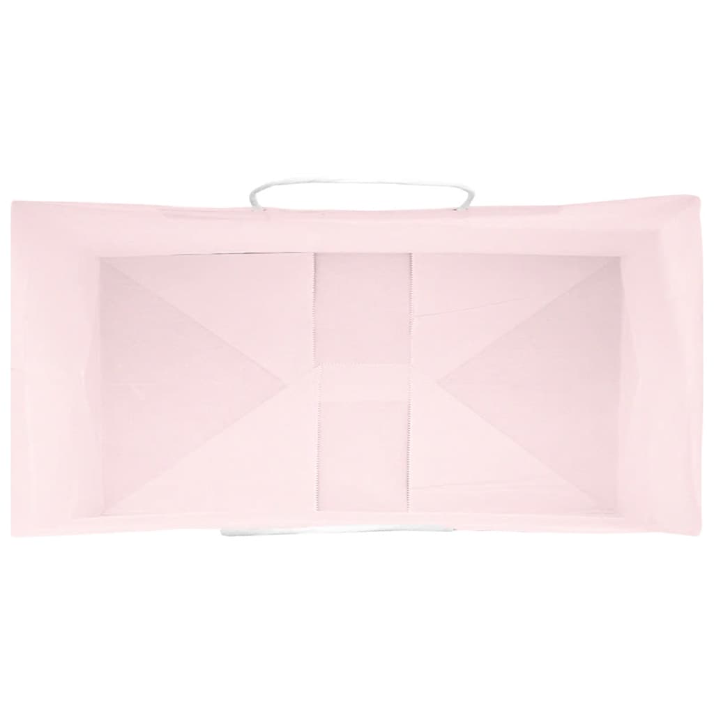 Papieren zakken 50 st met hengsels 21x11x36 cm roze is nu te koop bij PeponiXL, paradijselijk wonen!