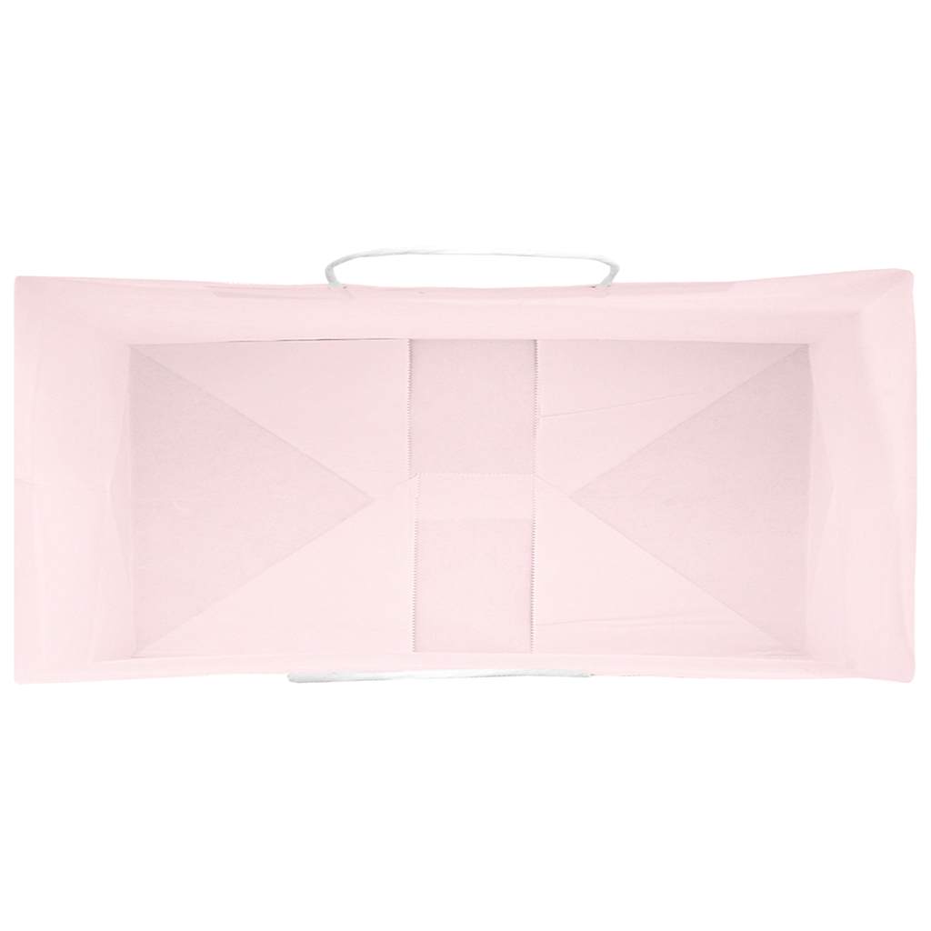 Papieren zakken 50 st met hengsels 26x12x35 cm roze is nu te koop bij PeponiXL, paradijselijk wonen!