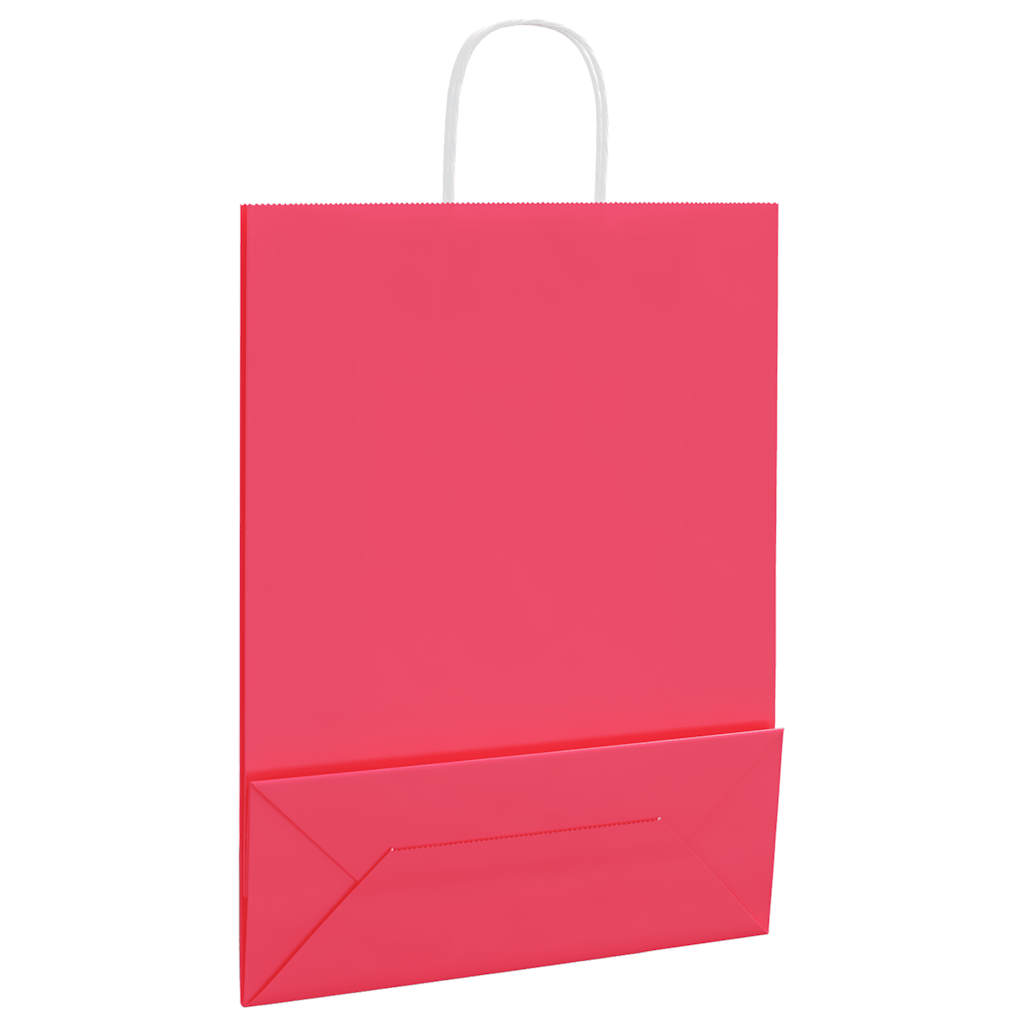 Papieren zakken 50 st met hengsels 32x12x42 cm roze is nu te koop bij PeponiXL, paradijselijk wonen!