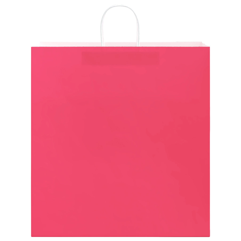 Papieren zakken 50 st met hengsels 45x17x48 cm roze is nu te koop bij PeponiXL, paradijselijk wonen!