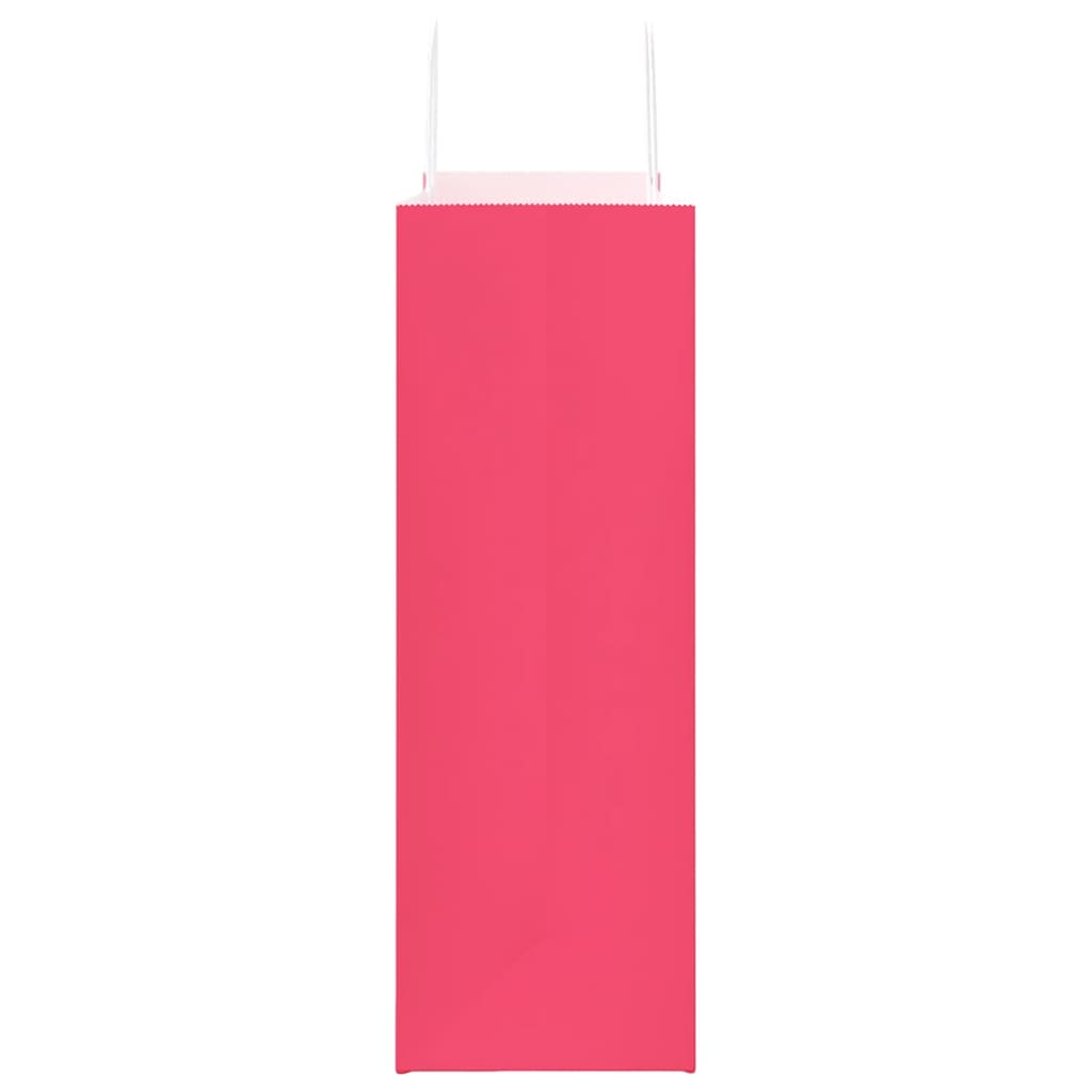 Papieren zakken 50 st met hengsels 45x17x48 cm roze is nu te koop bij PeponiXL, paradijselijk wonen!