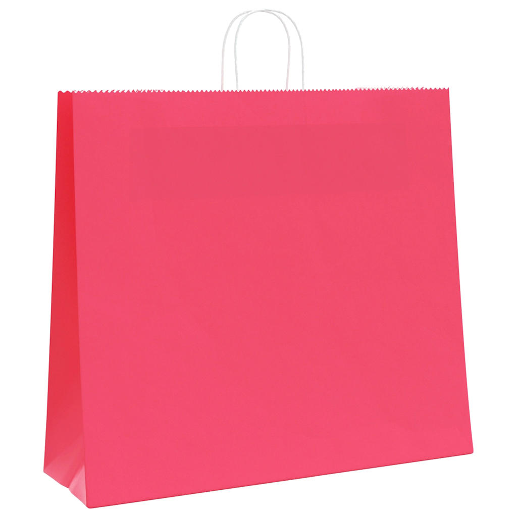 Papieren zakken 50 st met hengsels 54x15x49 cm roze is nu te koop bij PeponiXL, paradijselijk wonen!