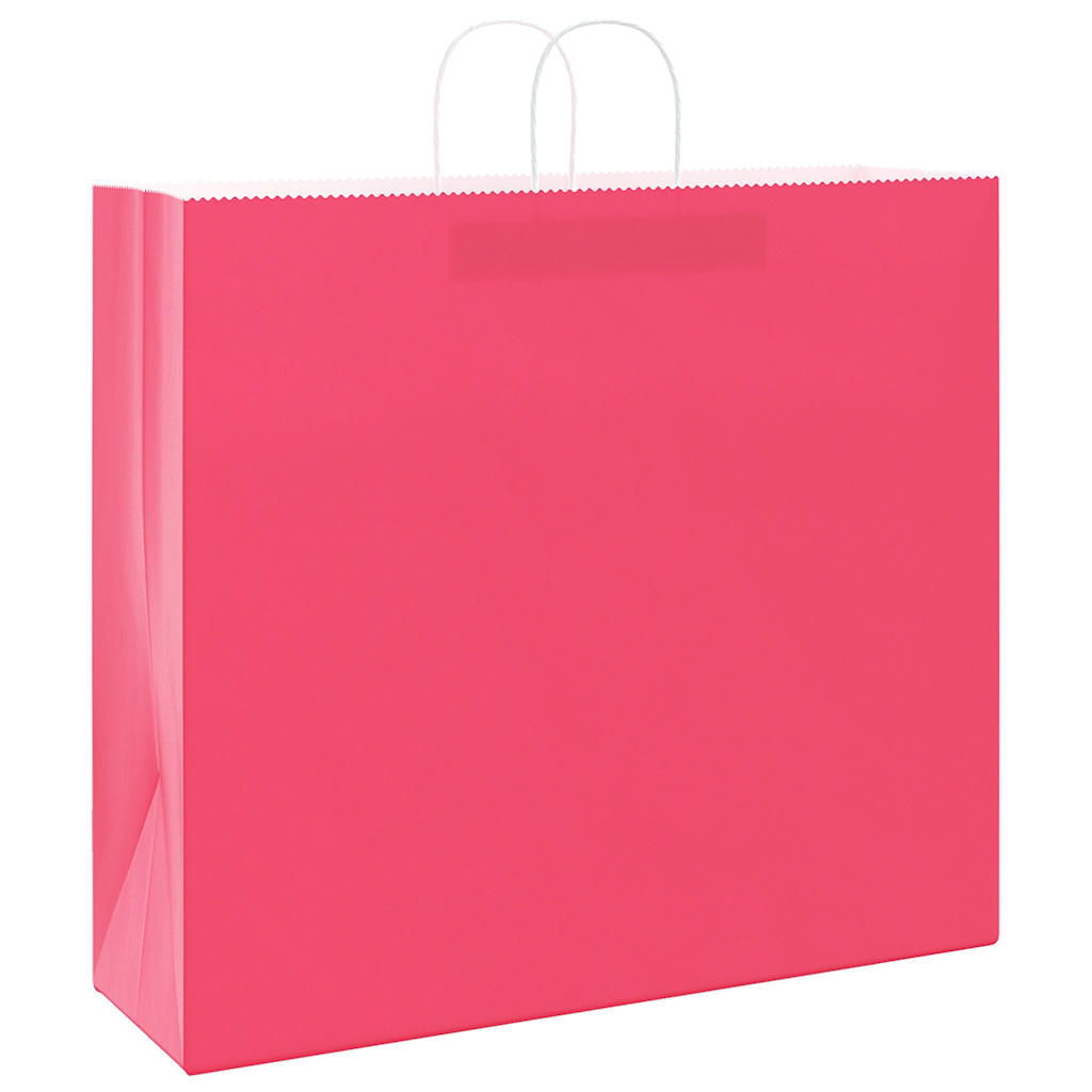 Papieren zakken 50 st met hengsels 54x15x49 cm roze is nu te koop bij PeponiXL, paradijselijk wonen!