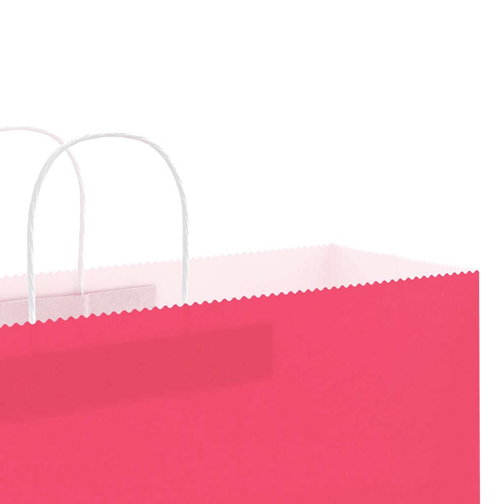 Papieren zakken 50 st met hengsels 54x15x49 cm roze is nu te koop bij PeponiXL, paradijselijk wonen!
