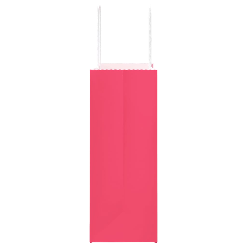 Papieren zakken 250 st met hengsels 21x11x28 cm roze is nu te koop bij PeponiXL, paradijselijk wonen!