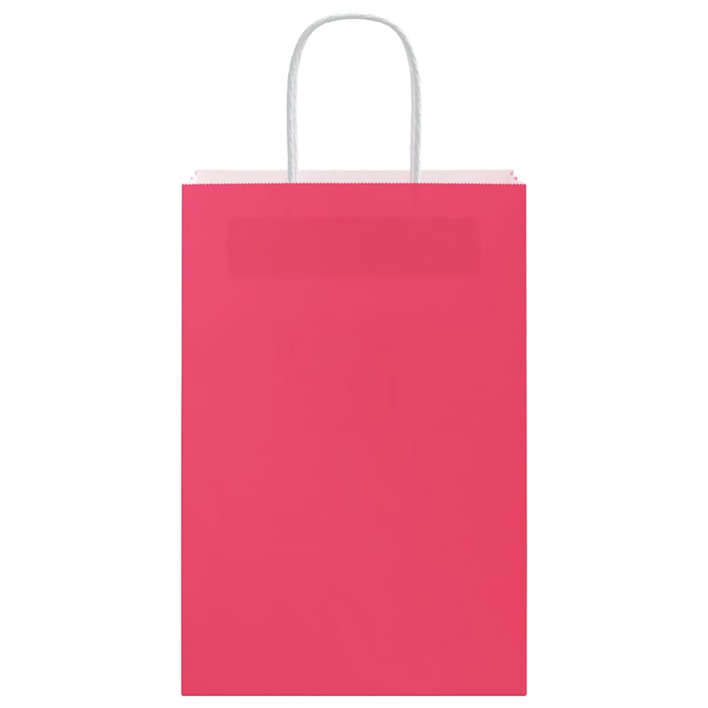 Papieren zakken 250 st met hengsels 21x11x31 cm roze is nu te koop bij PeponiXL, paradijselijk wonen!