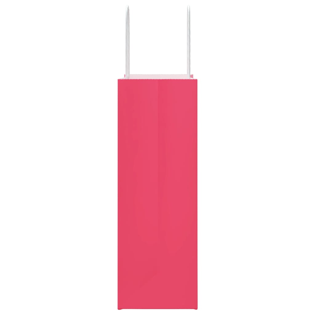 Papieren zakken 250 st met hengsels 21x11x31 cm roze is nu te koop bij PeponiXL, paradijselijk wonen!