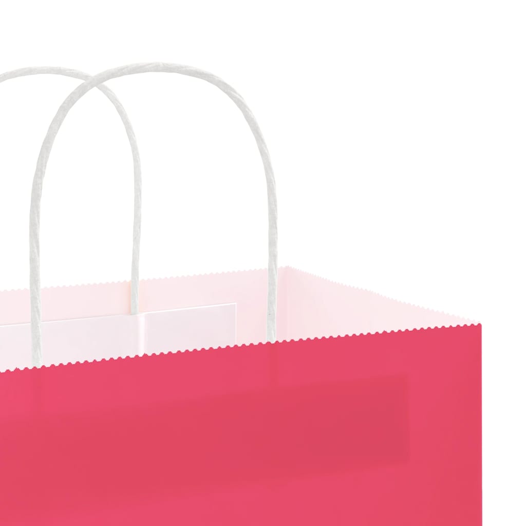 Papieren zakken 250 st met hengsels 21x11x31 cm roze is nu te koop bij PeponiXL, paradijselijk wonen!