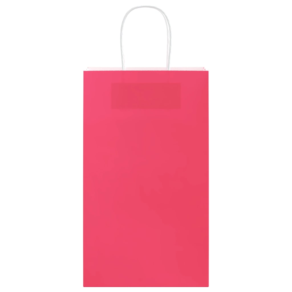 Papieren zakken 250 st met hengsels 21x11x36 cm roze is nu te koop bij PeponiXL, paradijselijk wonen!