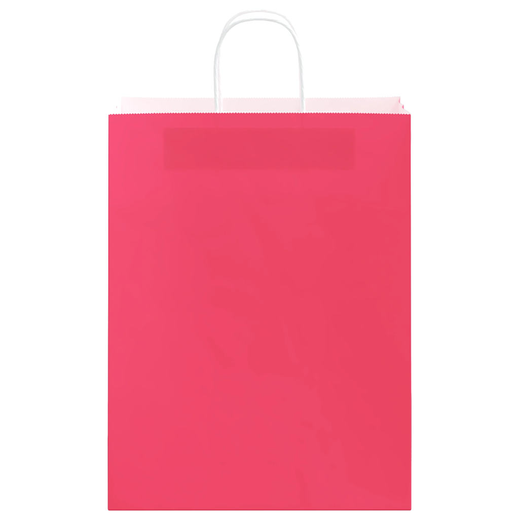 Papieren zakken 250 st met hengsels 32x12x42 cm roze is nu te koop bij PeponiXL, paradijselijk wonen!