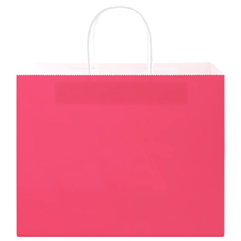 Papieren zakken 250 st met hengsels 32x22x24 cm roze is nu te koop bij PeponiXL, paradijselijk wonen!