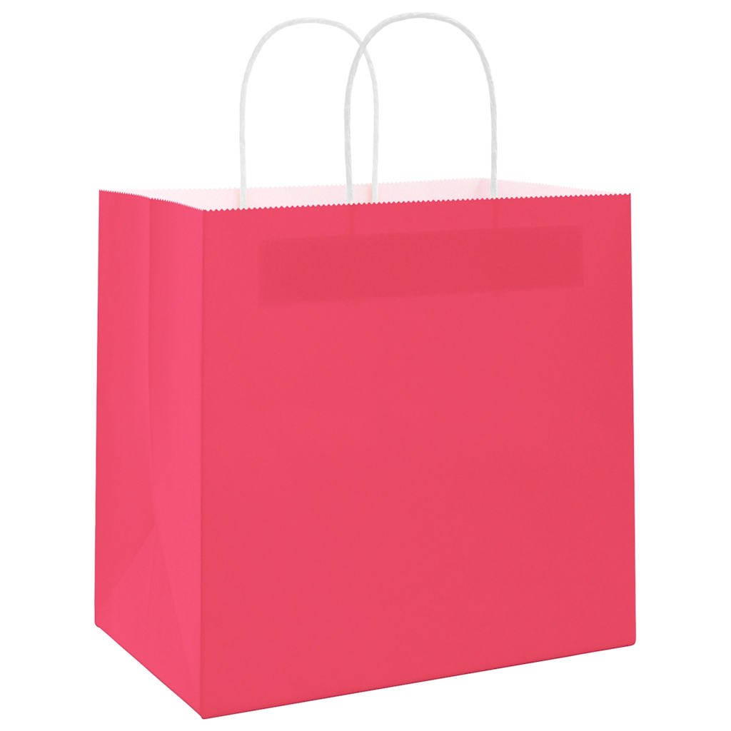 Papieren zakken 250 st met hengsels 54x15x49 cm roze is nu te koop bij PeponiXL, paradijselijk wonen!