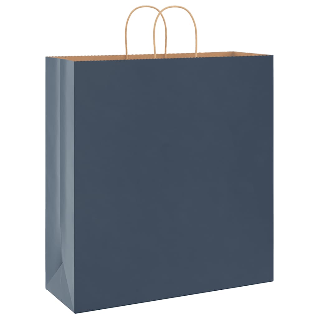Papieren zakken 250 st met hengsels 45x17x48 cm blauw is nu te koop bij PeponiXL, paradijselijk wonen!
