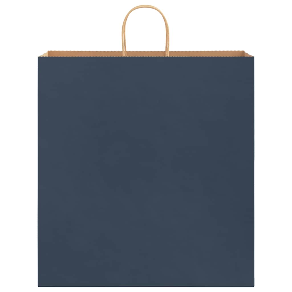 Papieren zakken 250 st met hengsels 45x17x48 cm blauw is nu te koop bij PeponiXL, paradijselijk wonen!