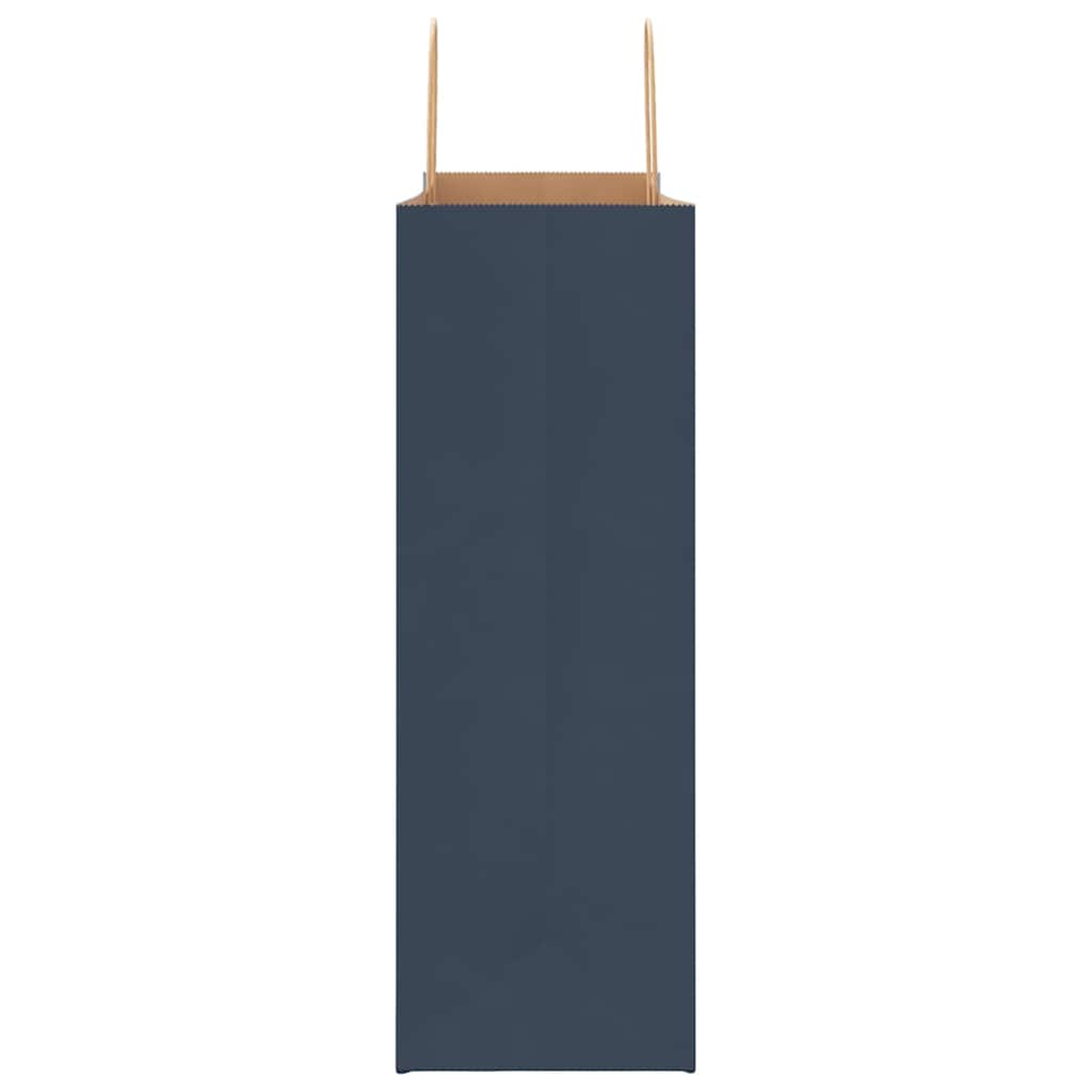 Papieren zakken 250 st met hengsels 45x17x48 cm blauw is nu te koop bij PeponiXL, paradijselijk wonen!