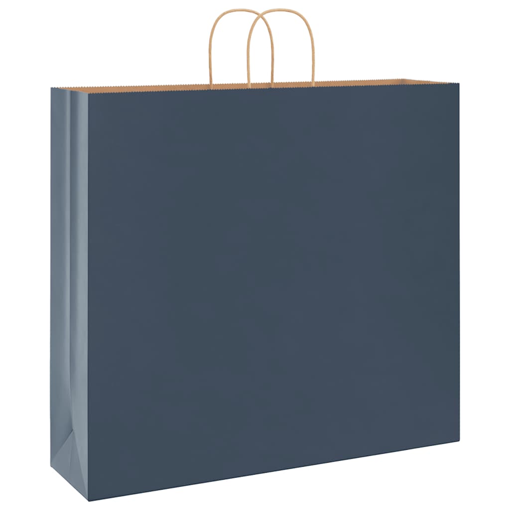 Papieren zakken 250 st met hengsels 54x15x49 cm blauw is nu te koop bij PeponiXL, paradijselijk wonen!
