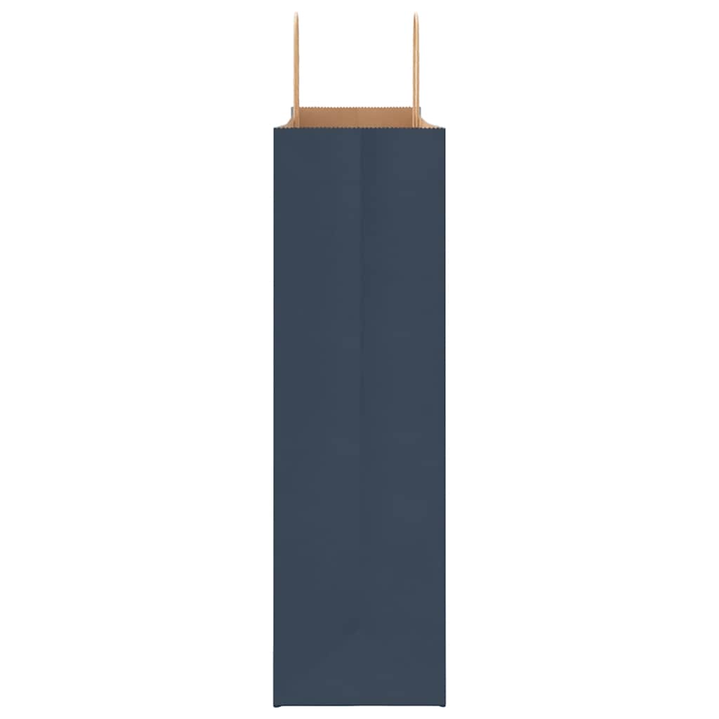 Papieren zakken 250 st met hengsels 54x15x49 cm blauw is nu te koop bij PeponiXL, paradijselijk wonen!