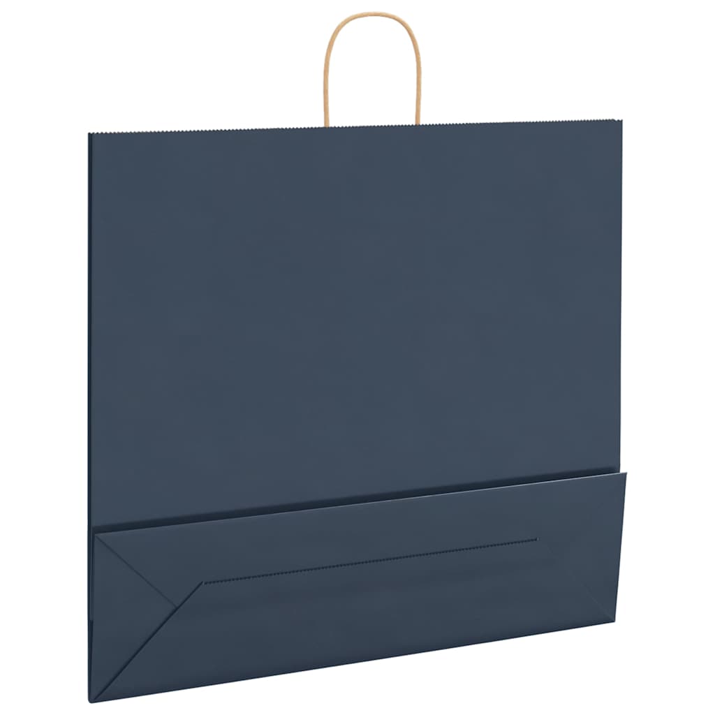 Papieren zakken 250 st met hengsels 54x15x49 cm blauw is nu te koop bij PeponiXL, paradijselijk wonen!