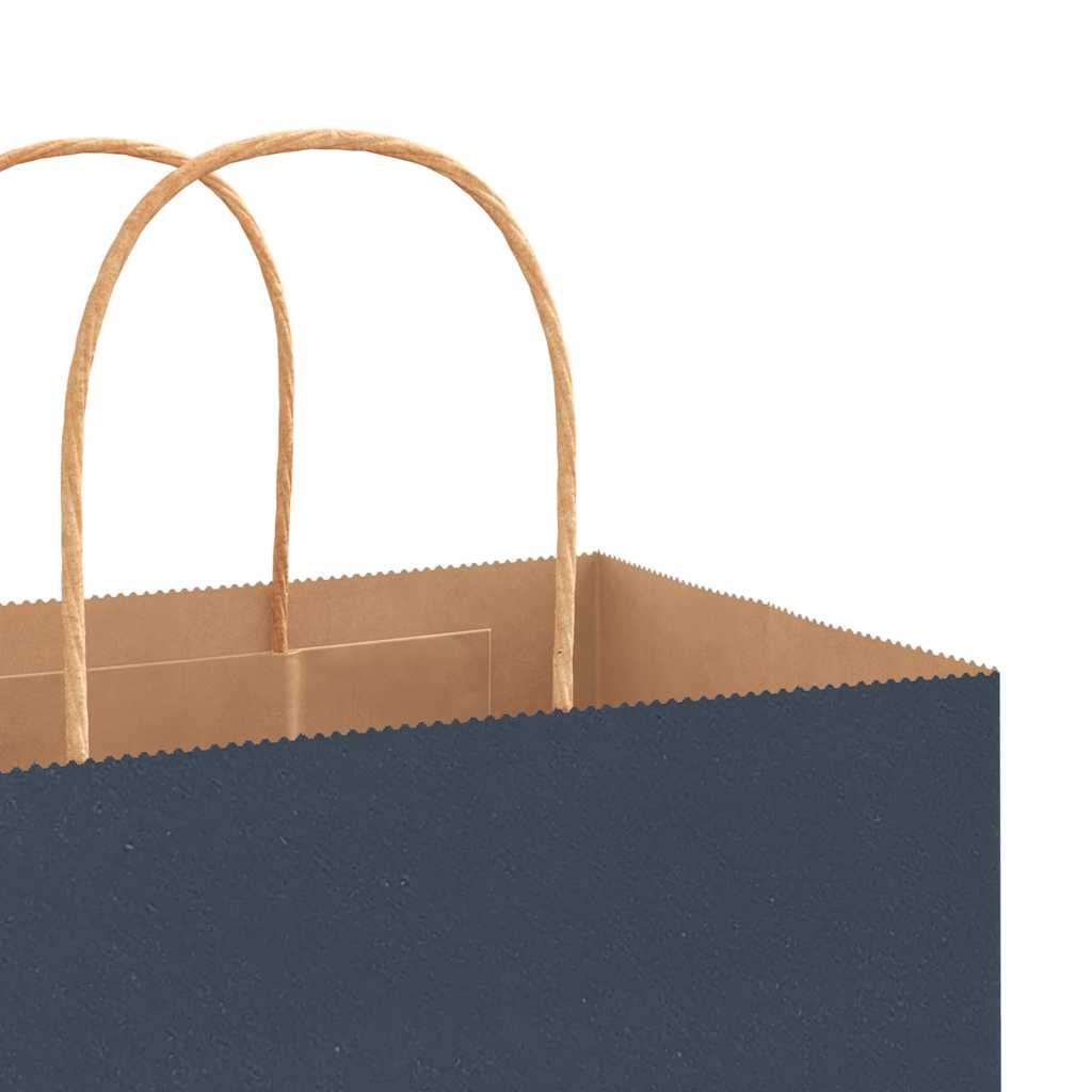 Papieren zakken 250 st met hengsels 54x15x49 cm blauw is nu te koop bij PeponiXL, paradijselijk wonen!