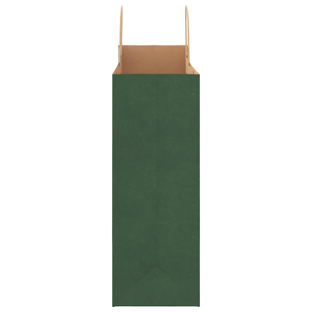 Papieren zakken 250 st met hengsels 32x17x44 cm groen is nu te koop bij PeponiXL, paradijselijk wonen!