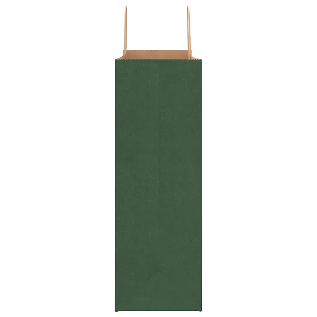 Papieren zakken 250 st met hengsels 45x17x48 cm groen is nu te koop bij PeponiXL, paradijselijk wonen!