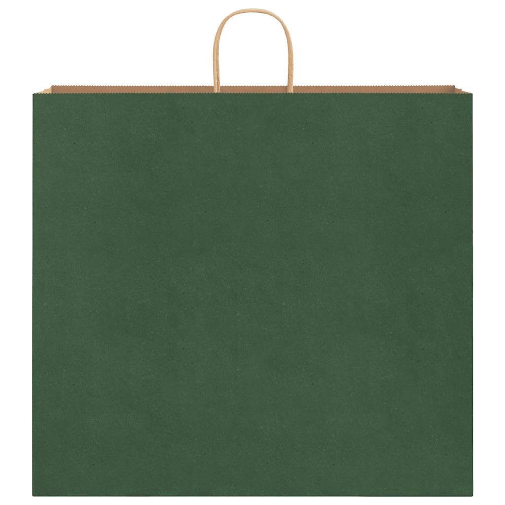 Papieren zakken 250 st met hengsels 54x15x49 cm groen is nu te koop bij PeponiXL, paradijselijk wonen!