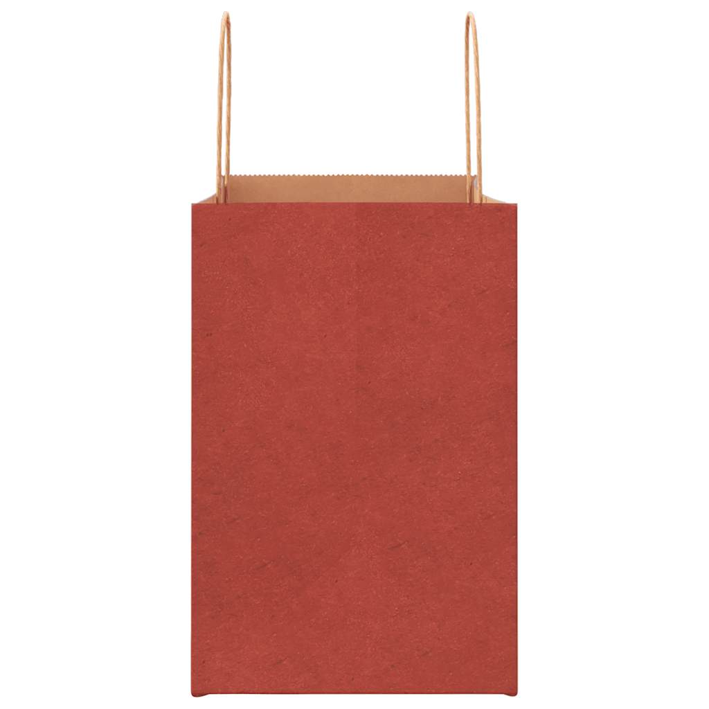 Papieren zakken 250 st met hengsels 26x17x25 cm rood is nu te koop bij PeponiXL, paradijselijk wonen!
