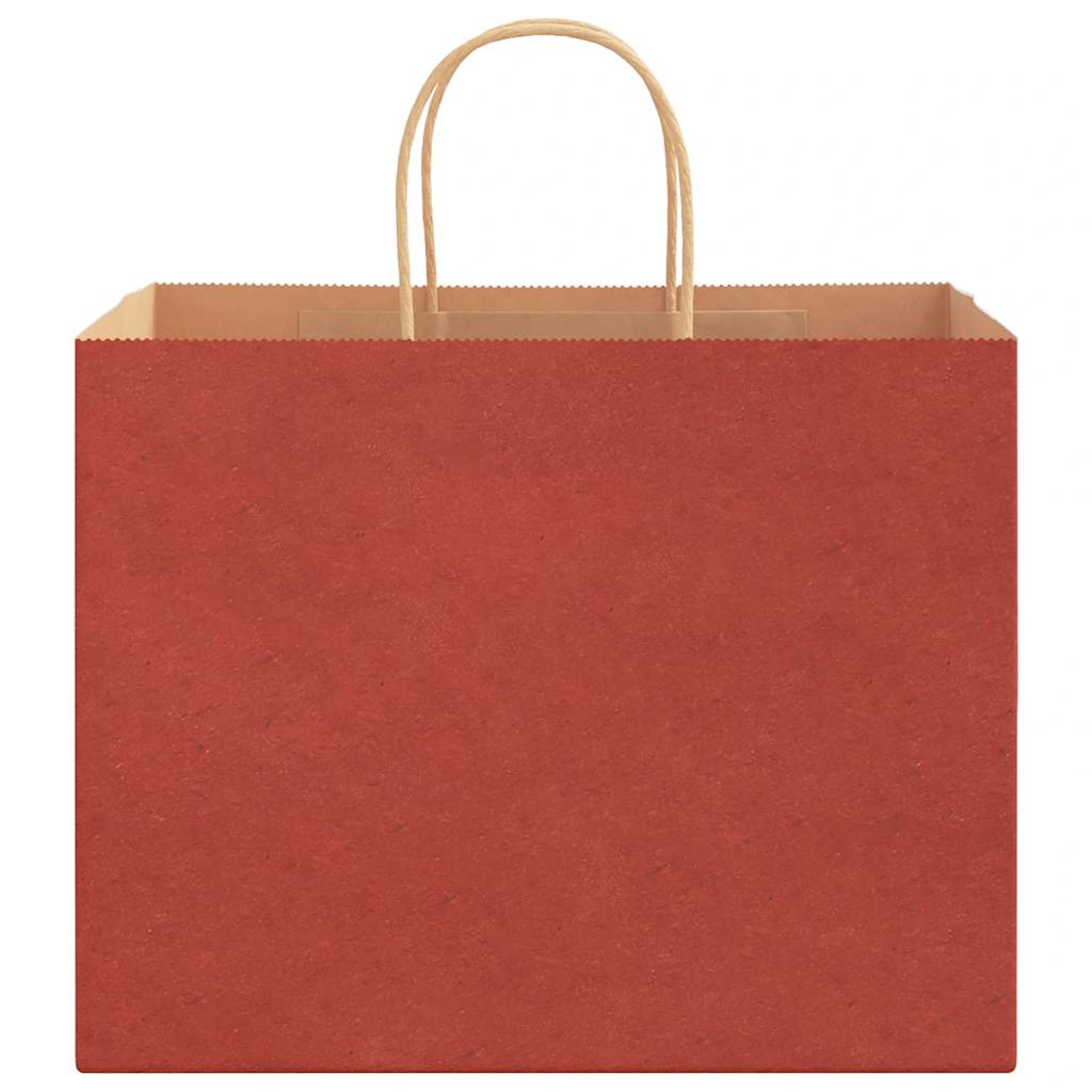 Papieren zakken 250 st met hengsels 32x22x24 cm rood is nu te koop bij PeponiXL, paradijselijk wonen!