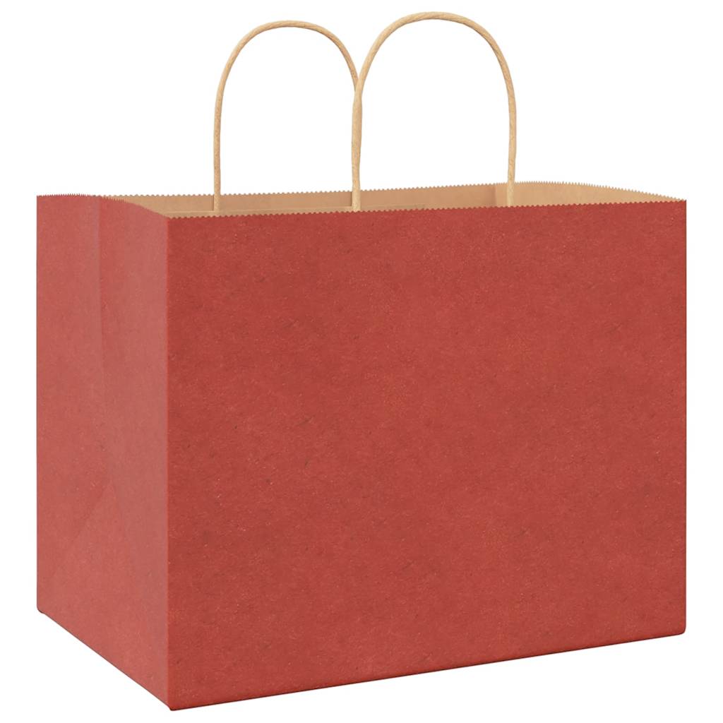 Papieren zakken 250 st met hengsels 32x22x24 cm rood is nu te koop bij PeponiXL, paradijselijk wonen!