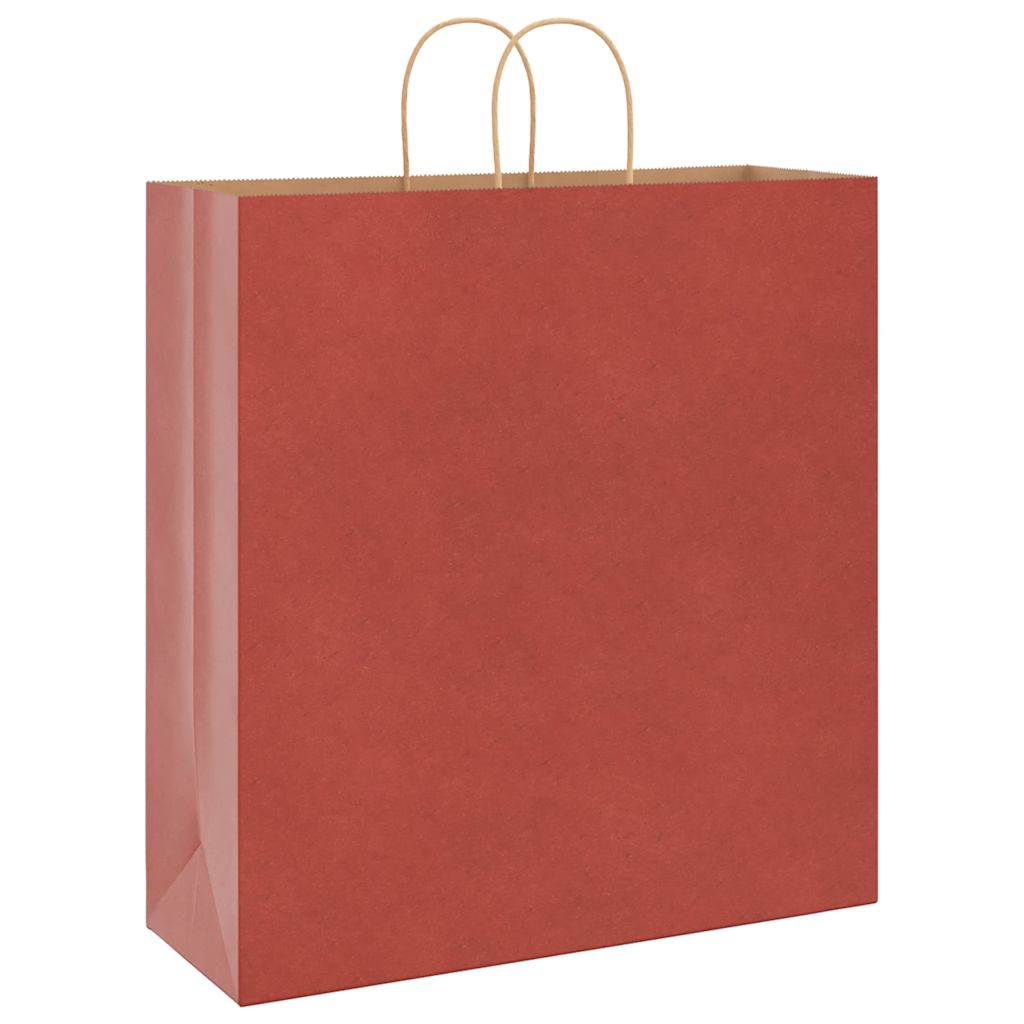 Papieren zakken 250 st met hengsels 45x17x48 cm rood is nu te koop bij PeponiXL, paradijselijk wonen!