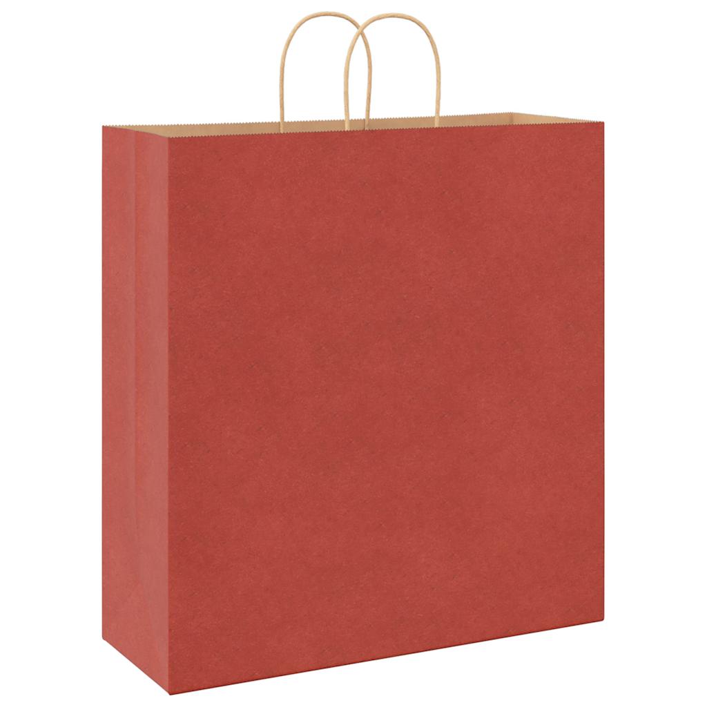 Papieren zakken 250 st met hengsels 45x17x48 cm rood is nu te koop bij PeponiXL, paradijselijk wonen!