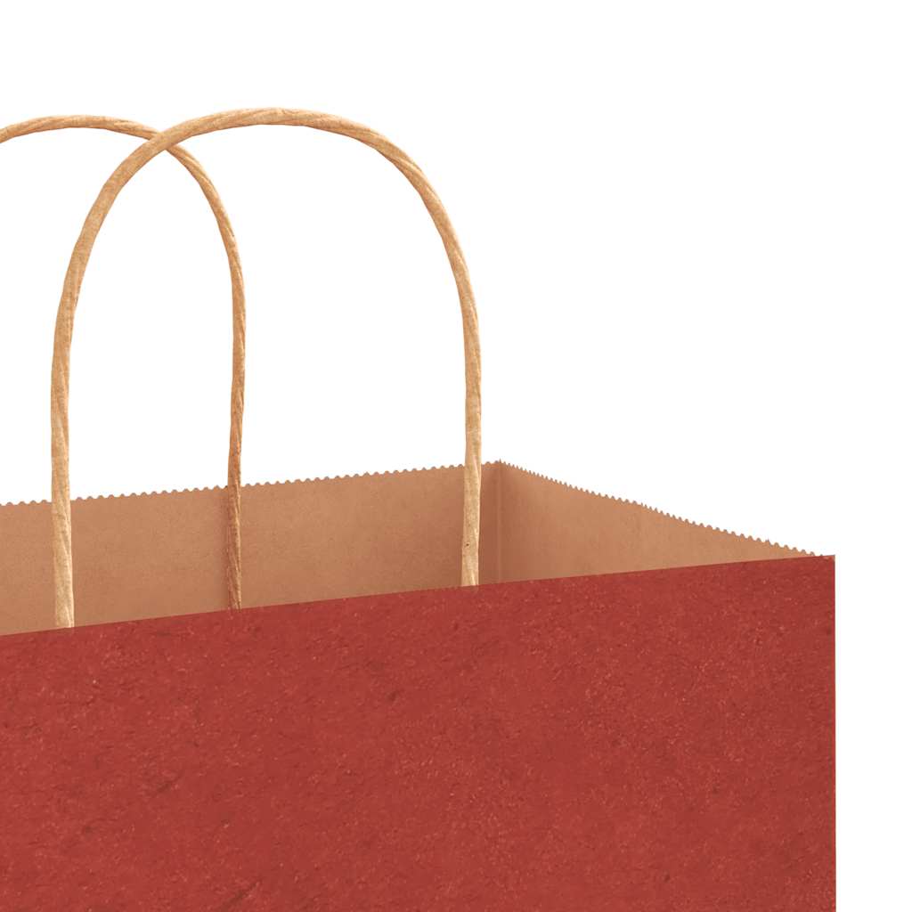 Papieren zakken 250 st met hengsels 45x17x48 cm rood is nu te koop bij PeponiXL, paradijselijk wonen!