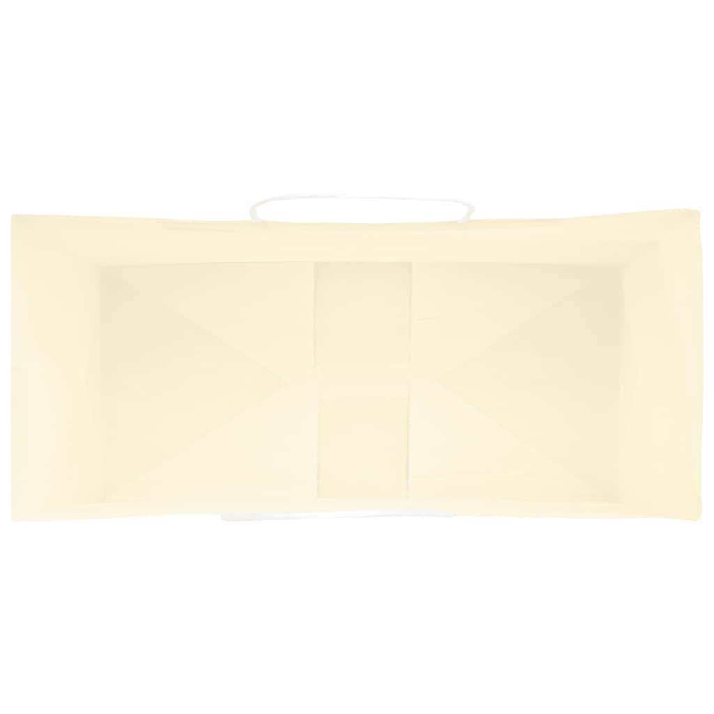 Papieren zakken 50 st met hengsels 26x12x35 cm geel is nu te koop bij PeponiXL, paradijselijk wonen!