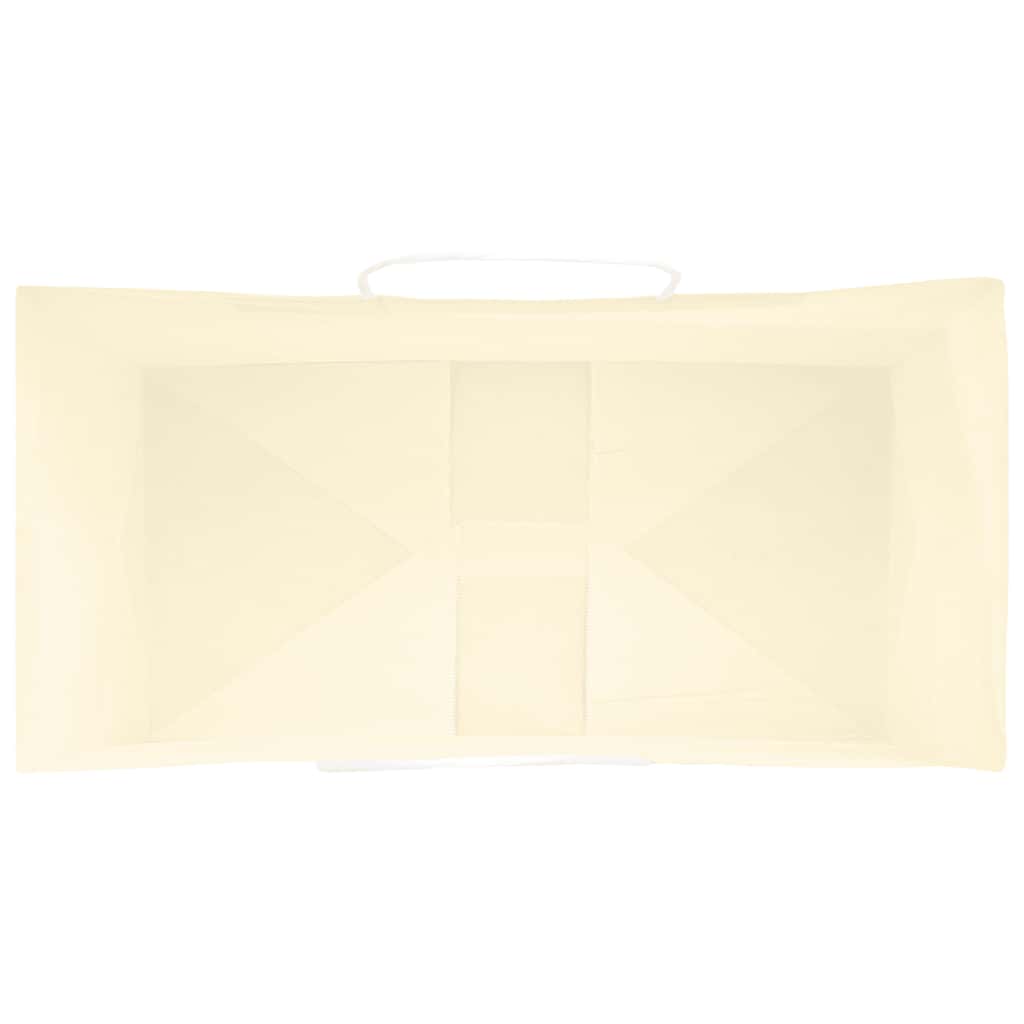 Papieren zakken 50 st met hengsels 32x17x25 cm geel is nu te koop bij PeponiXL, paradijselijk wonen!