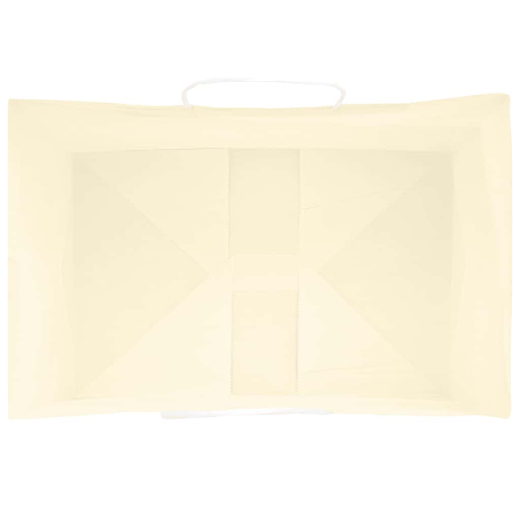 Papieren zakken 50 st met hengsels 32x22x28 cm geel is nu te koop bij PeponiXL, paradijselijk wonen!