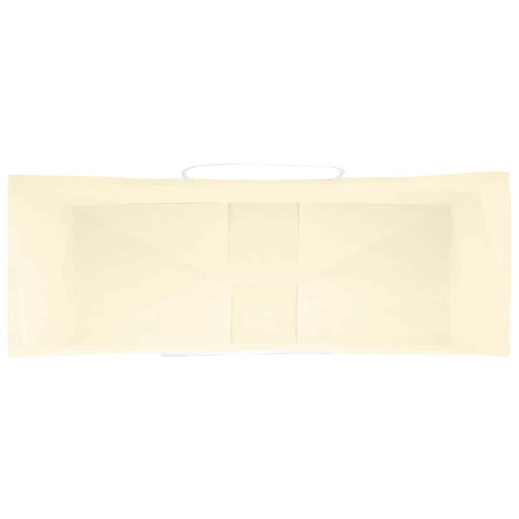 Papieren zakken 50 st met hengsels 45x17x48 cm geel is nu te koop bij PeponiXL, paradijselijk wonen!