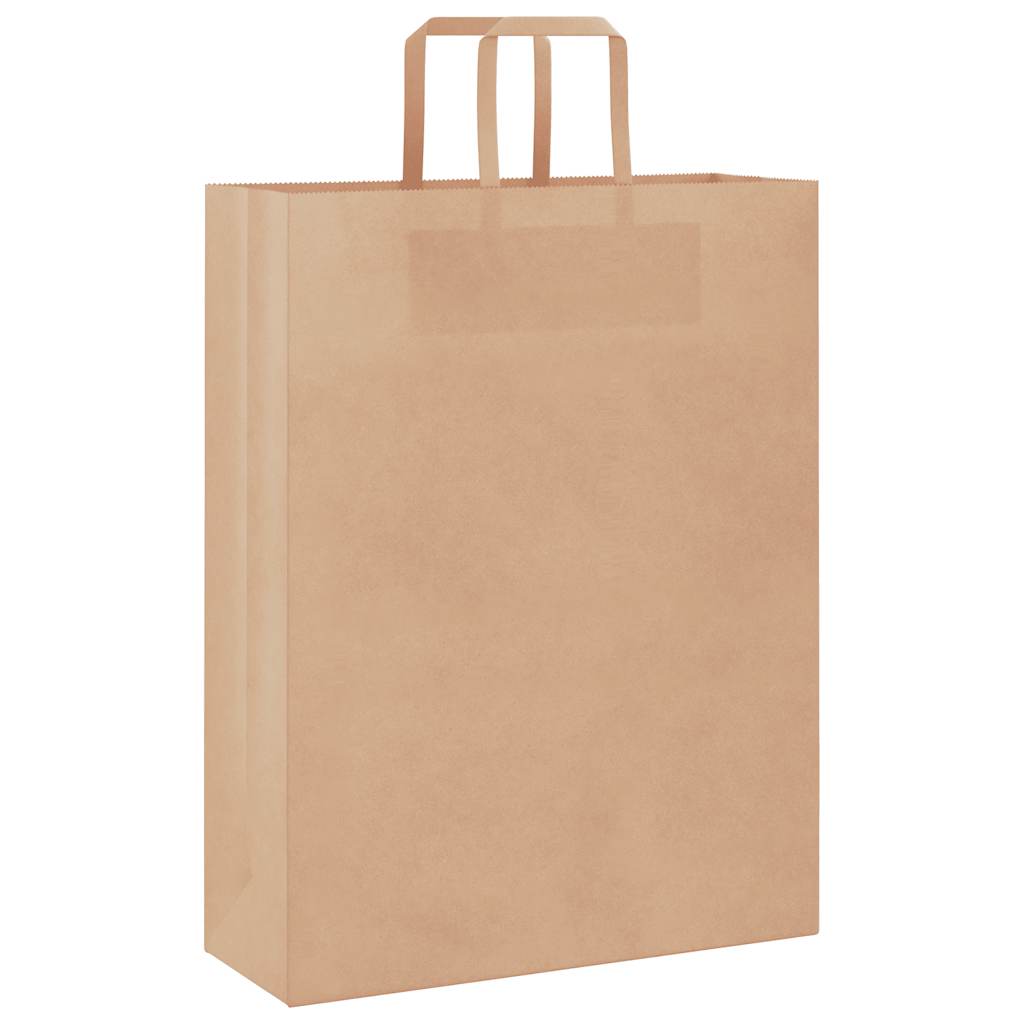 Papieren zakken 50 st met hengsels 32x12x42 cm bruin is nu te koop bij PeponiXL, paradijselijk wonen!