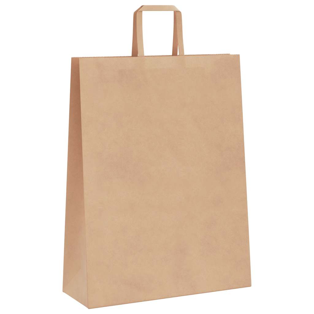 Papieren zakken 50 st met hengsels 32x12x42 cm bruin is nu te koop bij PeponiXL, paradijselijk wonen!