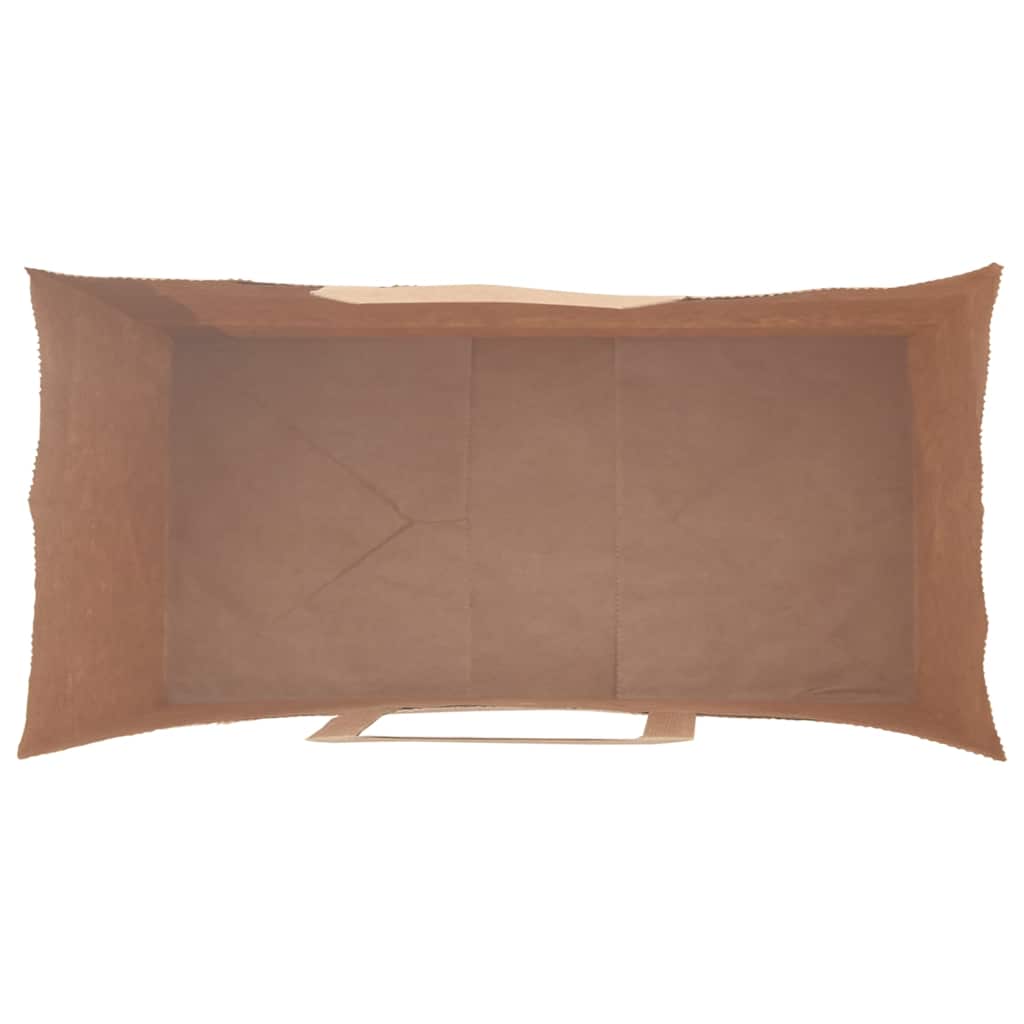 Papieren zakken 250 st met hengsels 18x8x22 cm bruin is nu te koop bij PeponiXL, paradijselijk wonen!