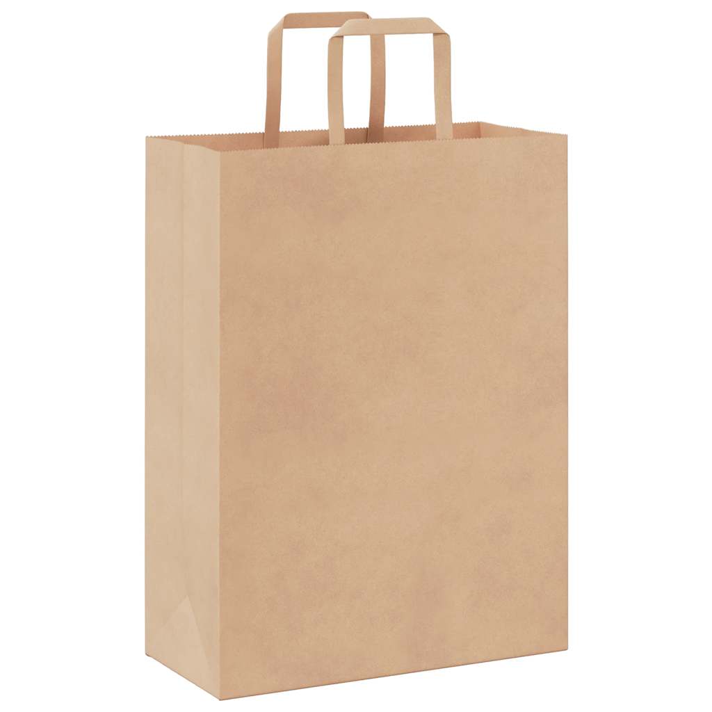Papieren zakken 250 st met hengsels 26x12x35 cm bruin is nu te koop bij PeponiXL, paradijselijk wonen!