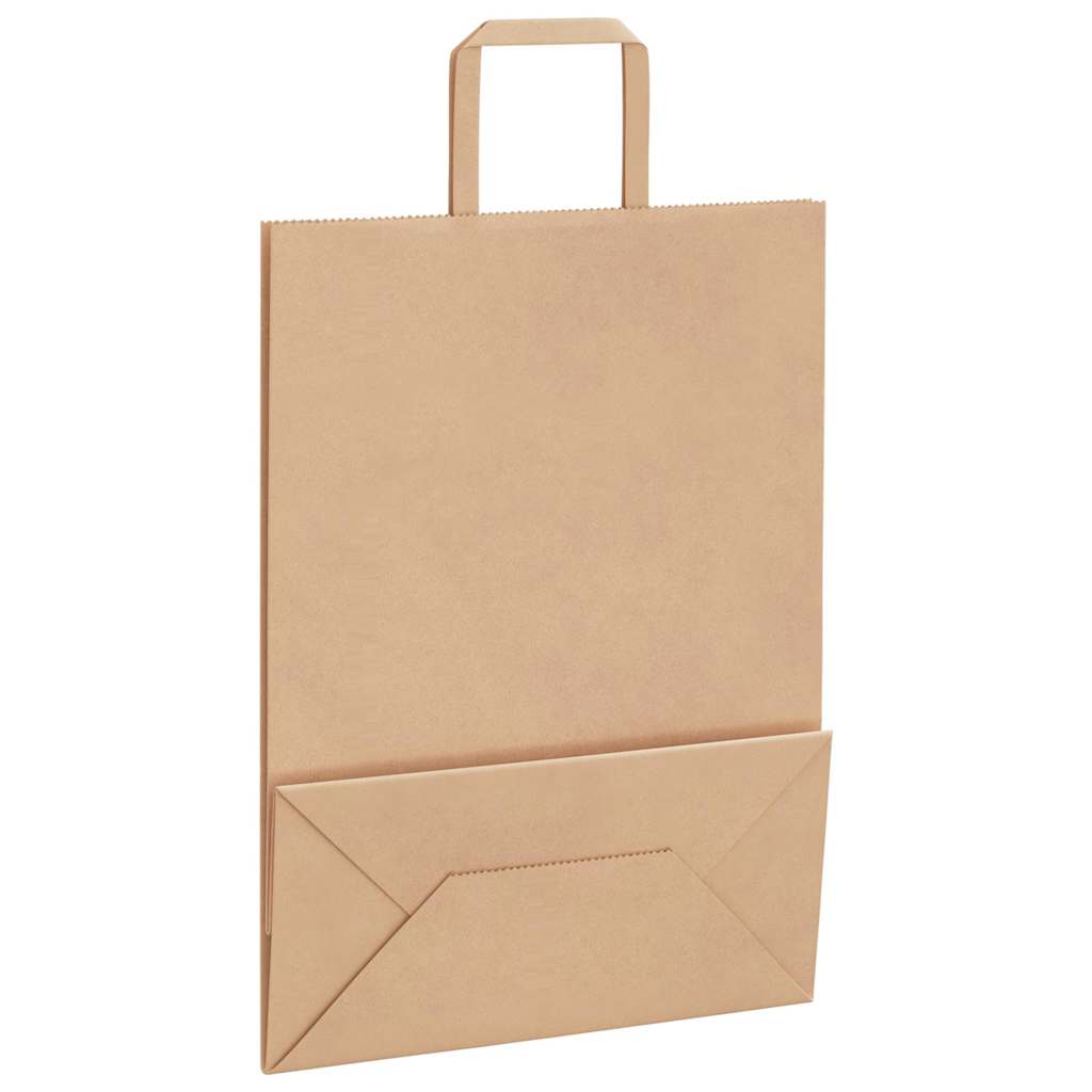 Papieren zakken 250 st met hengsels 26x12x35 cm bruin is nu te koop bij PeponiXL, paradijselijk wonen!