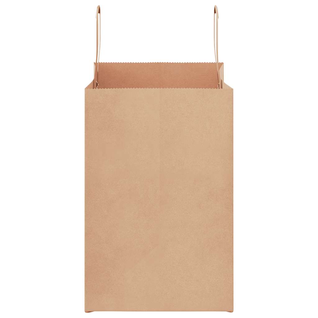 Papieren zakken 250 st met hengsels 26x17x25 cm bruin is nu te koop bij PeponiXL, paradijselijk wonen!
