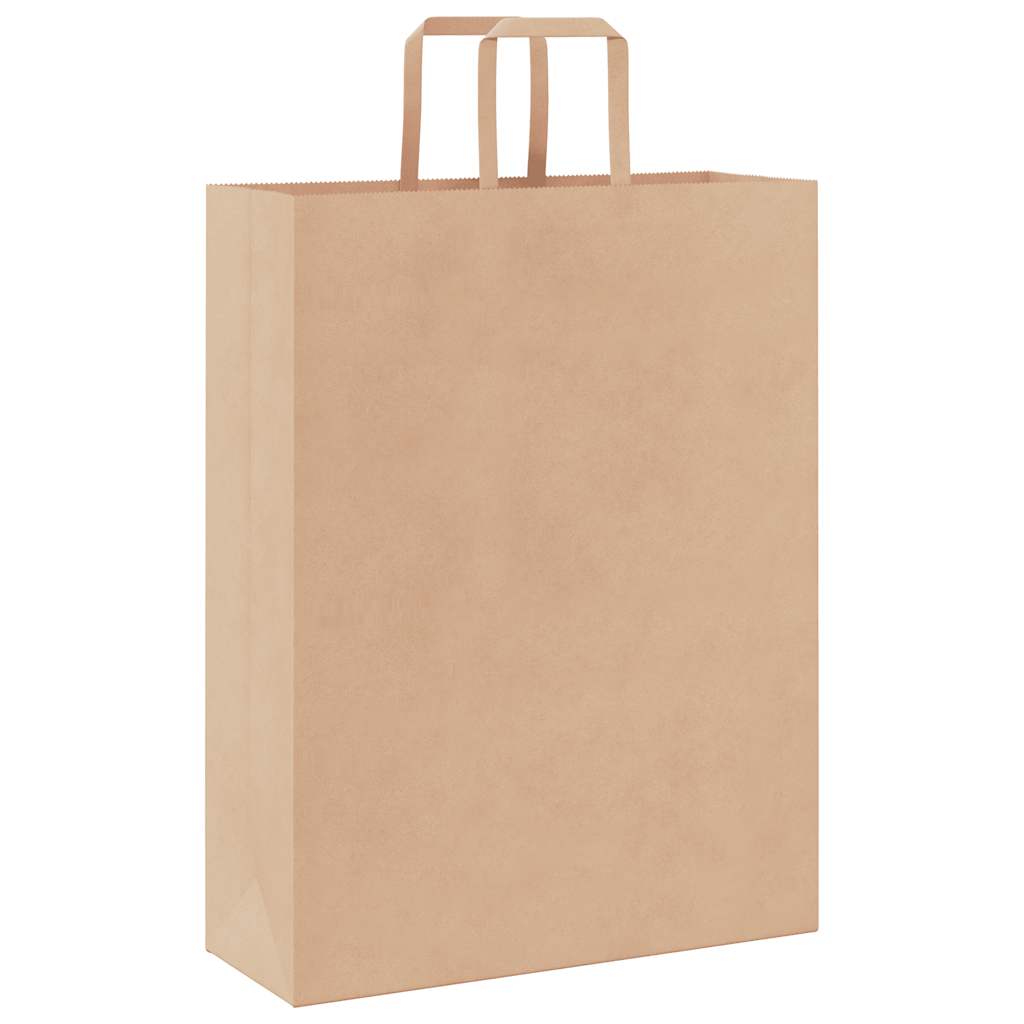 Papieren zakken 250 st met hengsels 32x12x42 cm bruin is nu te koop bij PeponiXL, paradijselijk wonen!