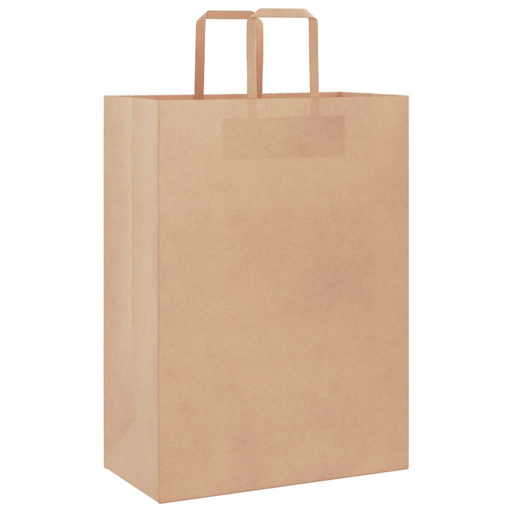 Papieren zakken 250 st met hengsels 32x17x44 cm bruin is nu te koop bij PeponiXL, paradijselijk wonen!