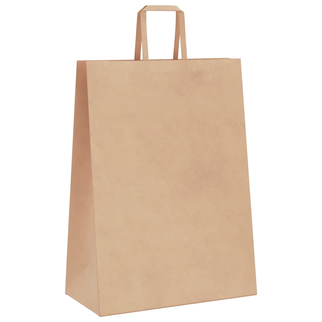 Papieren zakken 250 st met hengsels 32x17x44 cm bruin is nu te koop bij PeponiXL, paradijselijk wonen!
